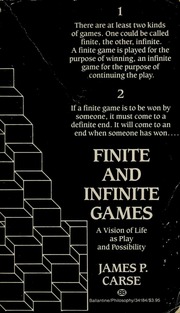 Cover: Finite and Infinite Games