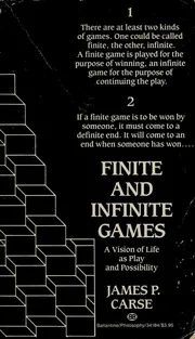 Cover: Finite and Infinite Games